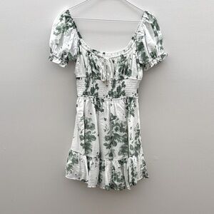 Hello Molly White and Green Dress